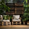 Créer un salon de jardin design avec des meubles en palettes