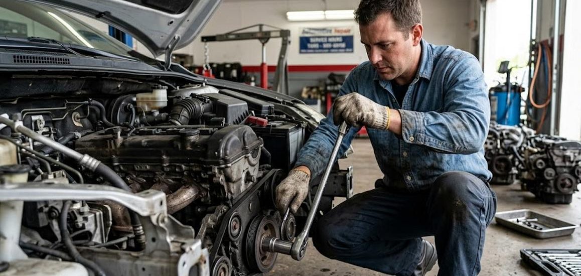 Moteur d&rsquo;occasion bloqué : comment vérifier si le vilebrequin tourne ?