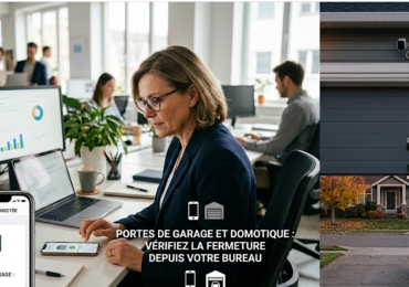 Portes de garage et domotique : vérifiez la fermeture depuis votre bureau